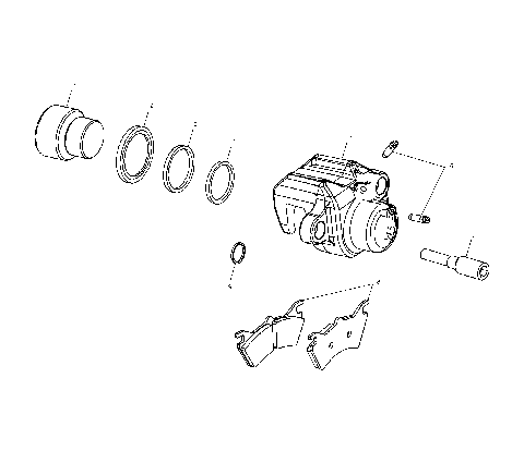 REAR BRAKE CALIPER - C10CL50AA (4978707870B11)