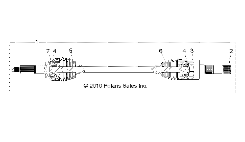 DRIVE TRAIN, REAR HALF SHAFT, RH - Z14VE76FX/FI (49RGRSHAFTDRIVERR11RZRSI)
