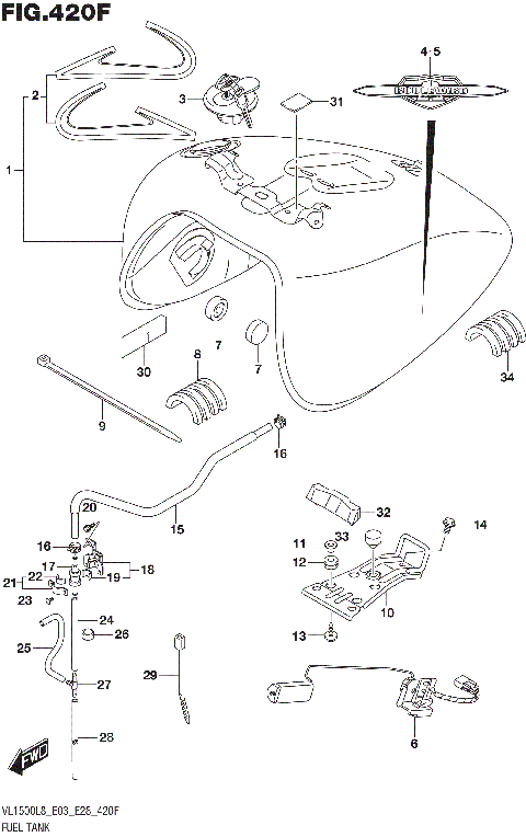 FUEL TANK (VL1500TL8 E28)