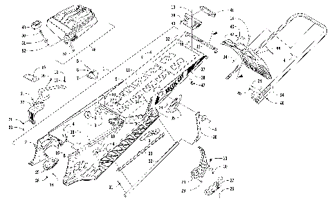 TUNNEL, REAR BUMPER, AND SNOWFLAP ASSEMBLY [104708]