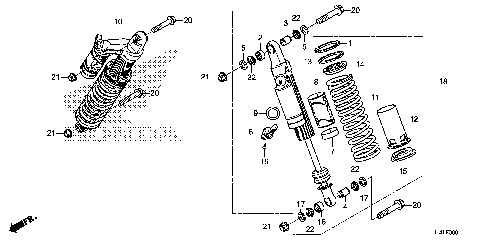 REAR SHOCK ABSORBER (2)