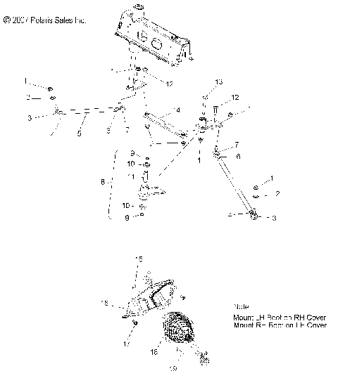 STEERING, LOWER and TIE RODS - S09PP7FS/FE (49SNOWSTEERINGLWR09FSTRG)