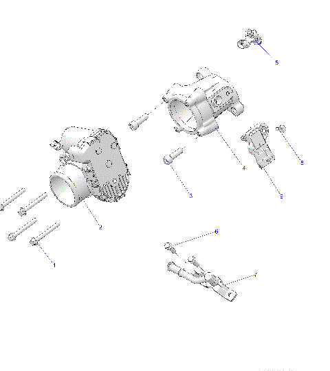 ENGINE, THROTTLE BODY & FUEL RAIL