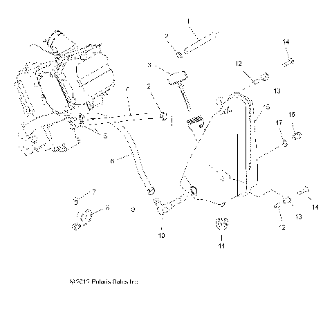 ENGINE, OIL SYSTEM and OIL TANK - A13MN50ET/EX (49ATVOIL13HAWK)