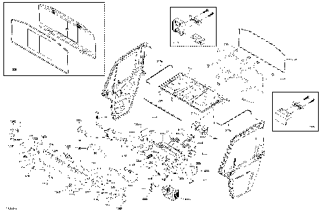09- Enclosure Cab - XT CAB - North America - Dash & Roof Section