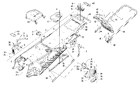 TUNNEL, REAR BUMPER, AND SNOWFLAP ASSEMBLY [98111]