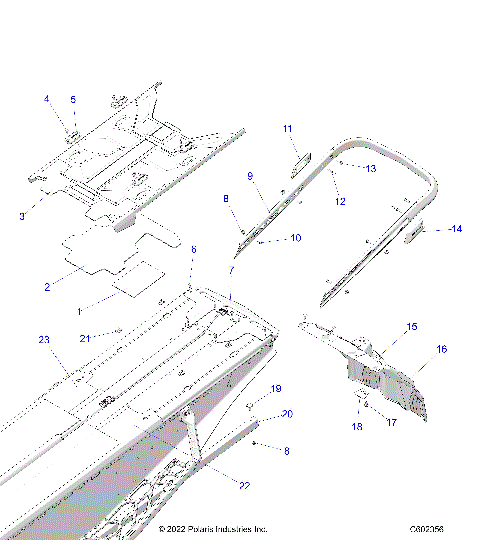 BODY, BUMPER, REAR, CLOSEOFF, TUNNEL COVER - S23TDE9FS (C602356)
