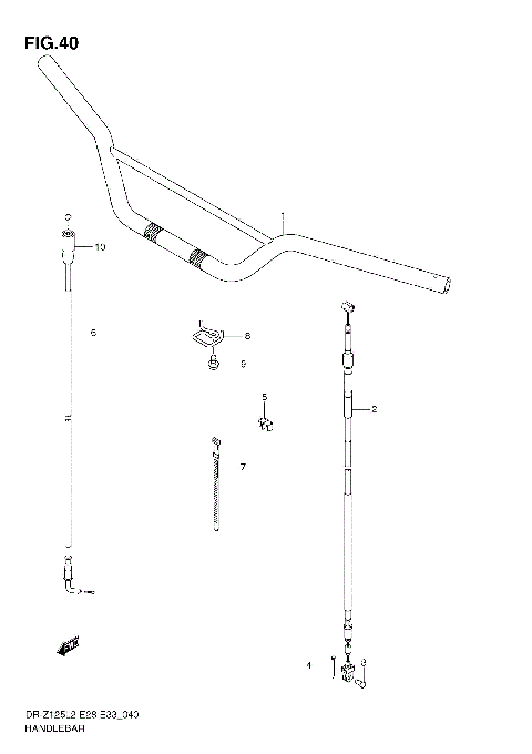 HANDLEBAR (DR-Z125L E33)