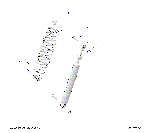 SUSPENSION, REAR SHOCK MOUNTING