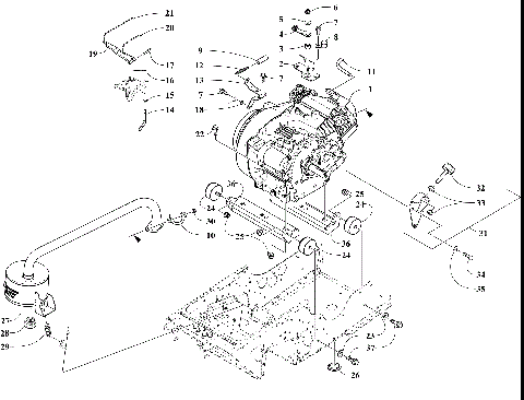 ENGINE, EXHAUST, AND RELATED PARTS [108188]