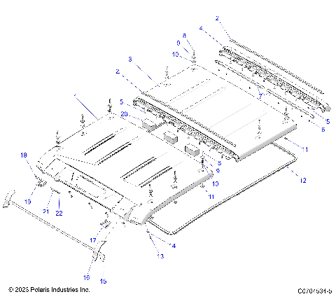 BODY, ROOF - G24G5W99A/99B (C0704534-5)