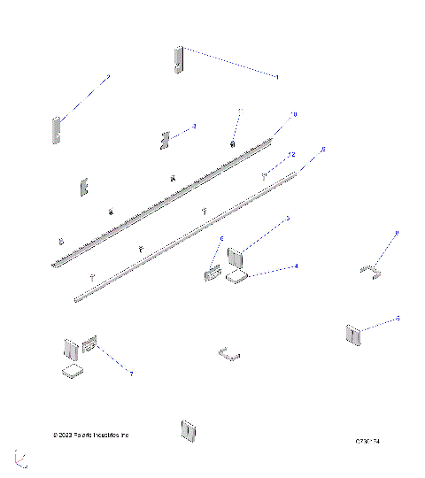 BODY, CAB FOAM AND SEALS - R23MAU57B4/B9 (C730174)