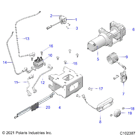 CHASSIS, WINCH - A26SXR95AG (C102387)