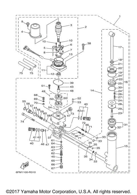 POWER TRIM TILT ASSY