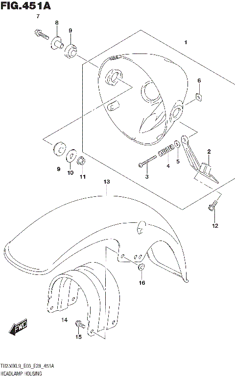 HEADLAMP HOUSING