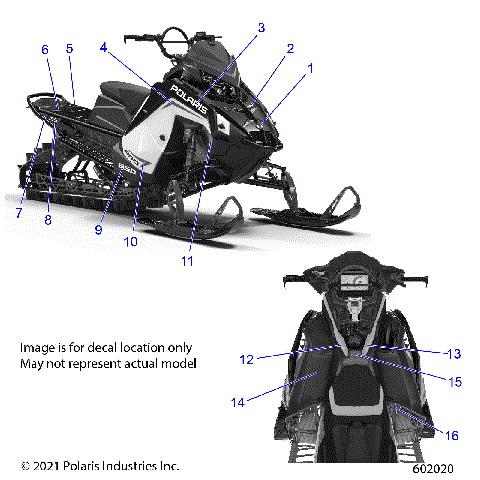 BODY, DECAL, BLACK SIDE PANEL W/IND SKY BLUE ACCENT - S22TFM8RS/8RE/TFW8RS/8RE (601987)