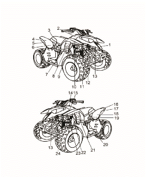 BODY, DECALS - A18YAK05B4/B6/A4/A6 (A00065)