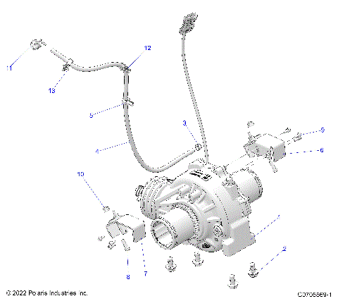 DRIVE TRAIN, FRONT GEARCASE MOUNTING - G23GAB99CG/FG (702732)