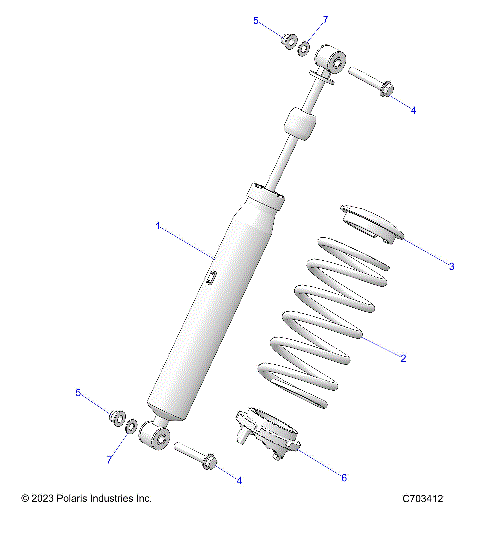 SUSPENSION, FRONT SHOCK - Z25ASE87A5 (C0705629-1)