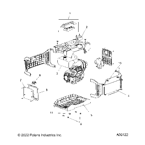 BODY, OUTER PANELS - P22GDGHNA (A00122)
