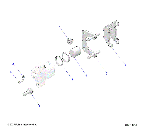 BRAKES, BRAKE CALIPER, REAR A26SED57C1 (C0211821-2)