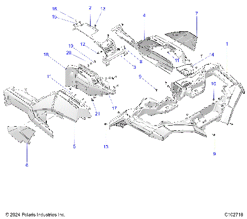 BODY, FRONT CAB - A25SLE95CF/FF/EF (C102718)