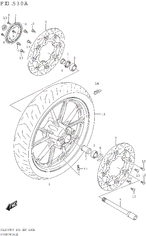 FRONT WHEEL (DL1050RR)