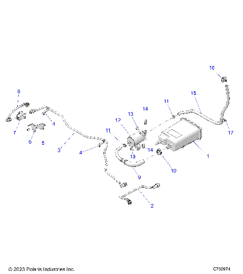 FUEL SYSTEM, EVAP - R25X6W1RB9/BD/BM (C730974)