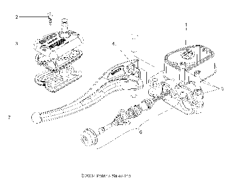 BRAKES, FRONT BRAKE LEVER and LH MASTER CYLINDER - A15S6A76FA (49ATVMCLH086X6)