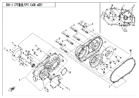 CVT CASE ASSY