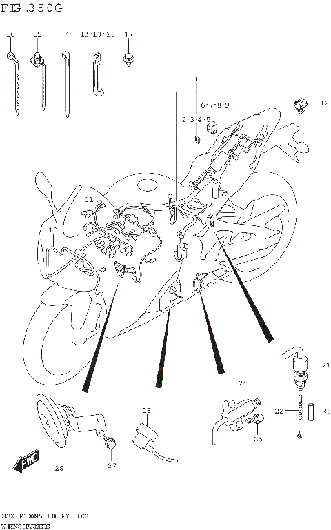 WIRING HARNESS (GSX-R1000A:(E03,E28))