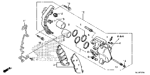 FRONT BRAKE CALIPER (3)