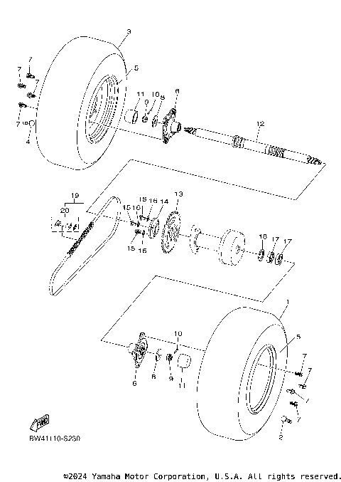 REAR AXLE WHEEL