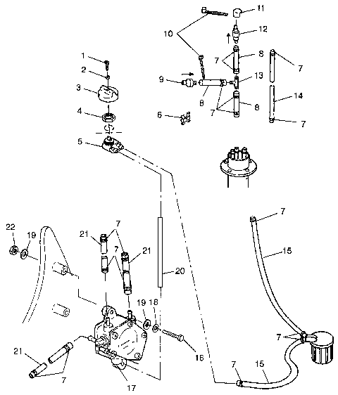 FUEL SYSTEM SLT 780 B964588 and  Intl. SLT 780 I964588 (4935683568A010)