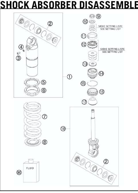 SHOCK ABSORBER DISASSEMBLED