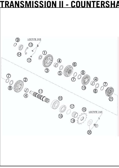TRANSMISSION II - COUNTERSHAFT