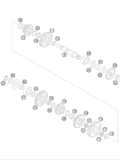 TRANSMISSION II - COUNTERSHAFT     