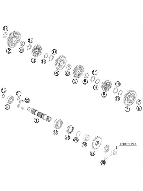 TRANSMISSION II - COUNTERSHAFT     