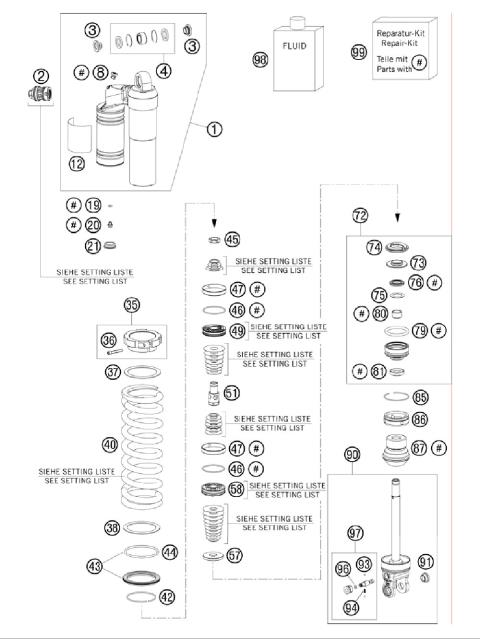 SHOCK ABSORBER DISASSEMBLED        