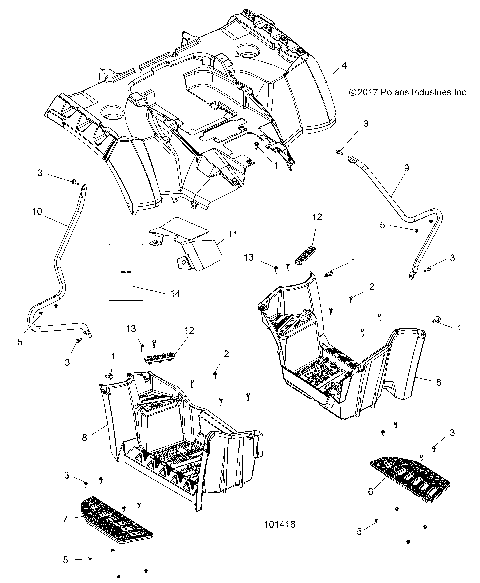 BODY, REAR CAB and FOOTWELL - A19SYS95CH [101416]