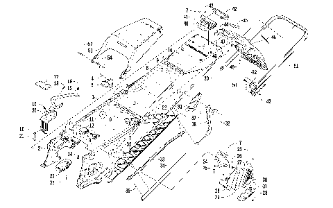 TUNNEL, REAR BUMPER, AND SNOWFLAP ASSEMBLY [95679]