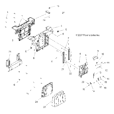 BODY, SEAT, PASSENGER, BACK - A14TN55FA (49ATVSEATBACK08SPX27)