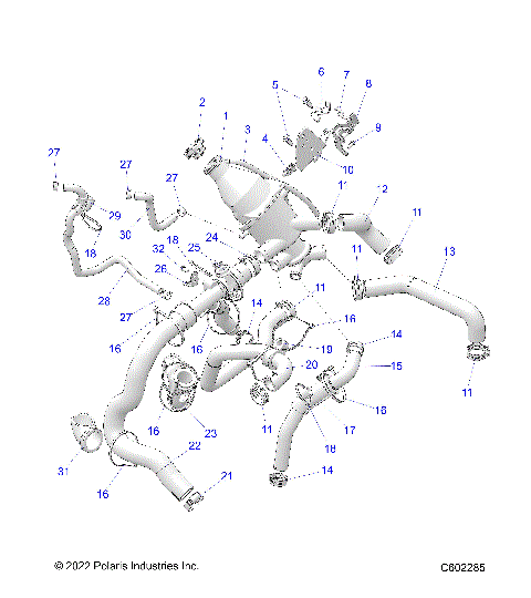 ENGINE, COOLING SYSTEM - S23TGG8MS/TGY8MS (C602285)