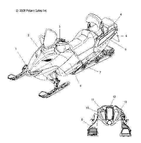 BODY, DECALS - S09PT6HS/HE (49SNOWDECAL09600TRG)