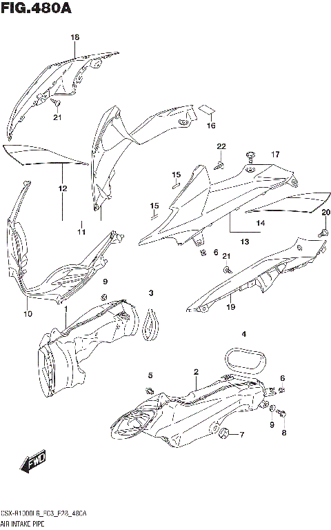 AIR INTAKE PIPE (YSF)