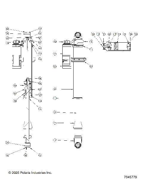 SUSPENSION, FRONT SHOCK INTERNALS - Z25NEE99C4/F4/G4 (7045779)
