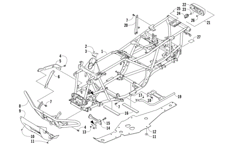 FRAME, TAILLIGHT, AND RELATED PARTS