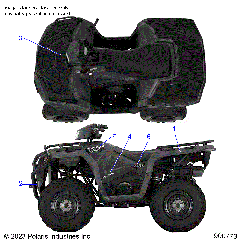BODY, DECALS GRAPHIC - A24SEG50B1/B3 (900773)