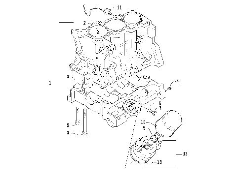 CYLINDER BLOCK/BASE ASSEMBLY [86033]