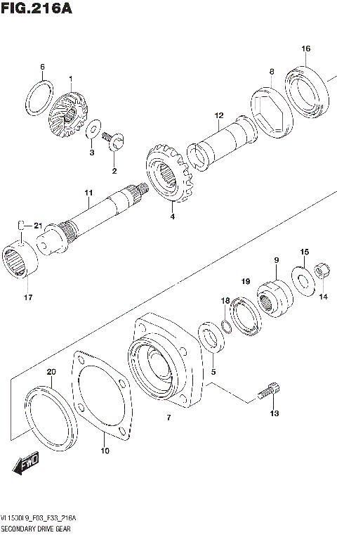 SECONDARY DRIVE GEAR